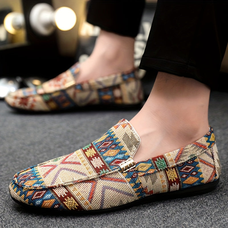 Patchwork Casual Loafers – Heren Loafers