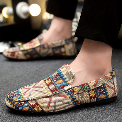 Patchwork Casual Loafers – Heren Loafers