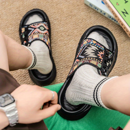 Patchwork Casual Slides – Heren Slippers