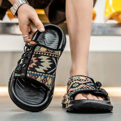 Patchwork Casual Slides – Heren Slippers