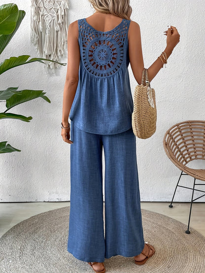 Noé – Zomerset: Rugloze Top + Wijde Broek