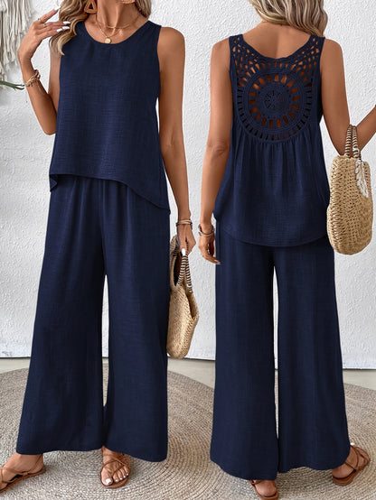 Noé – Zomerset: Rugloze Top + Wijde Broek
