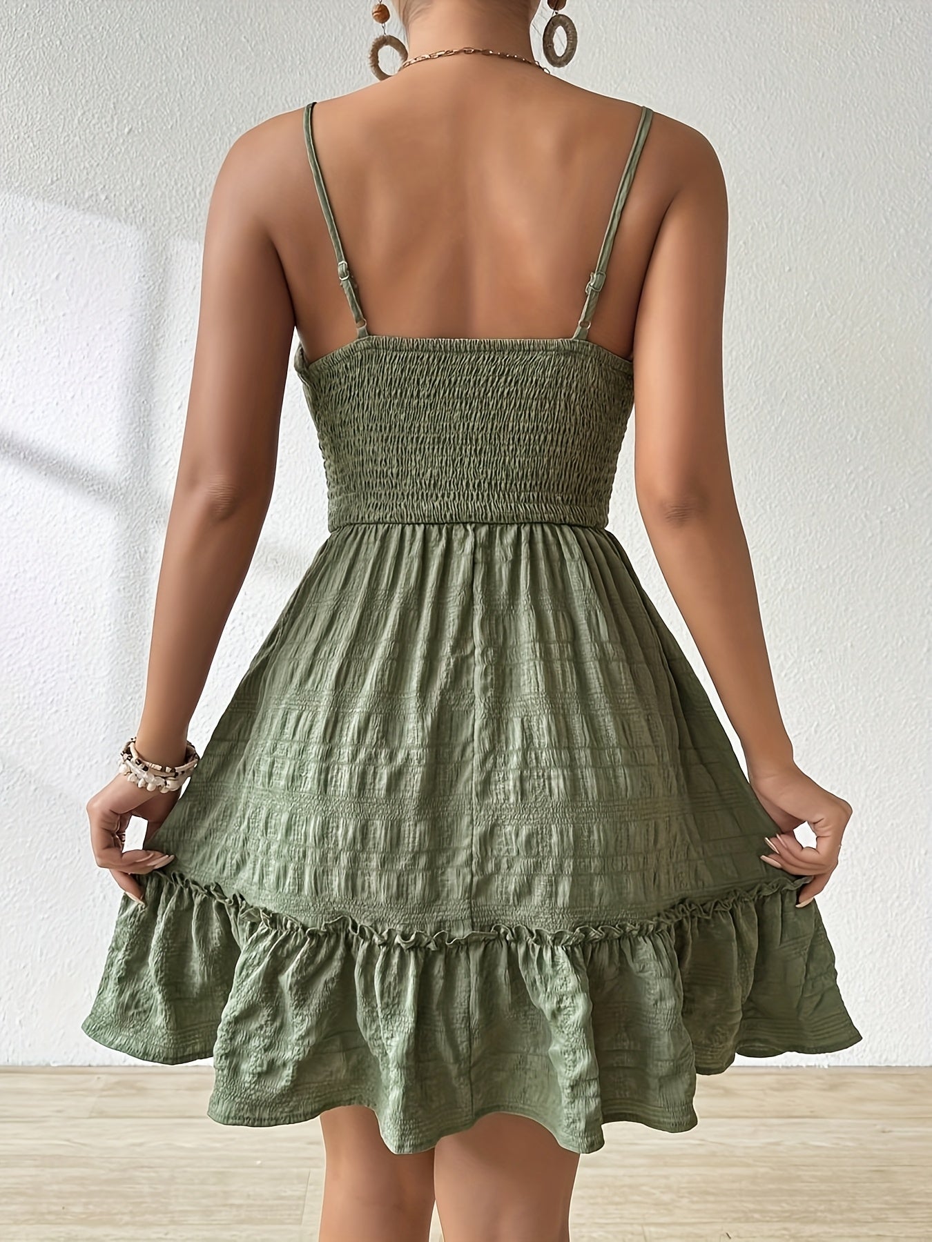 Livia – Rugloze Zomerjurk met Ruches