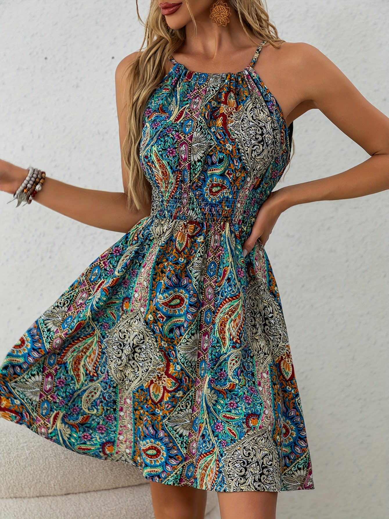 Noa – Zomerjurk met Paisley Print