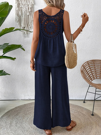 Noé – Zomerset: Rugloze Top + Wijde Broek