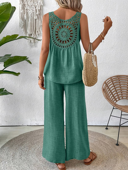 Noé – Zomerset: Rugloze Top + Wijde Broek