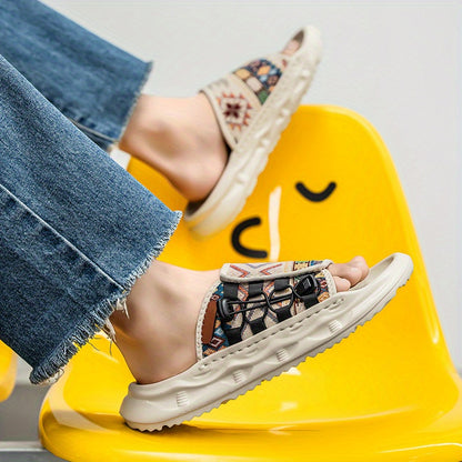 Patchwork Casual Slides – Heren Slippers