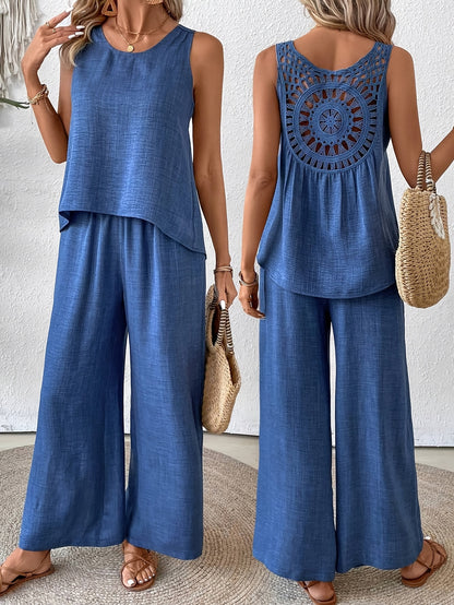Noé – Zomerset: Rugloze Top + Wijde Broek