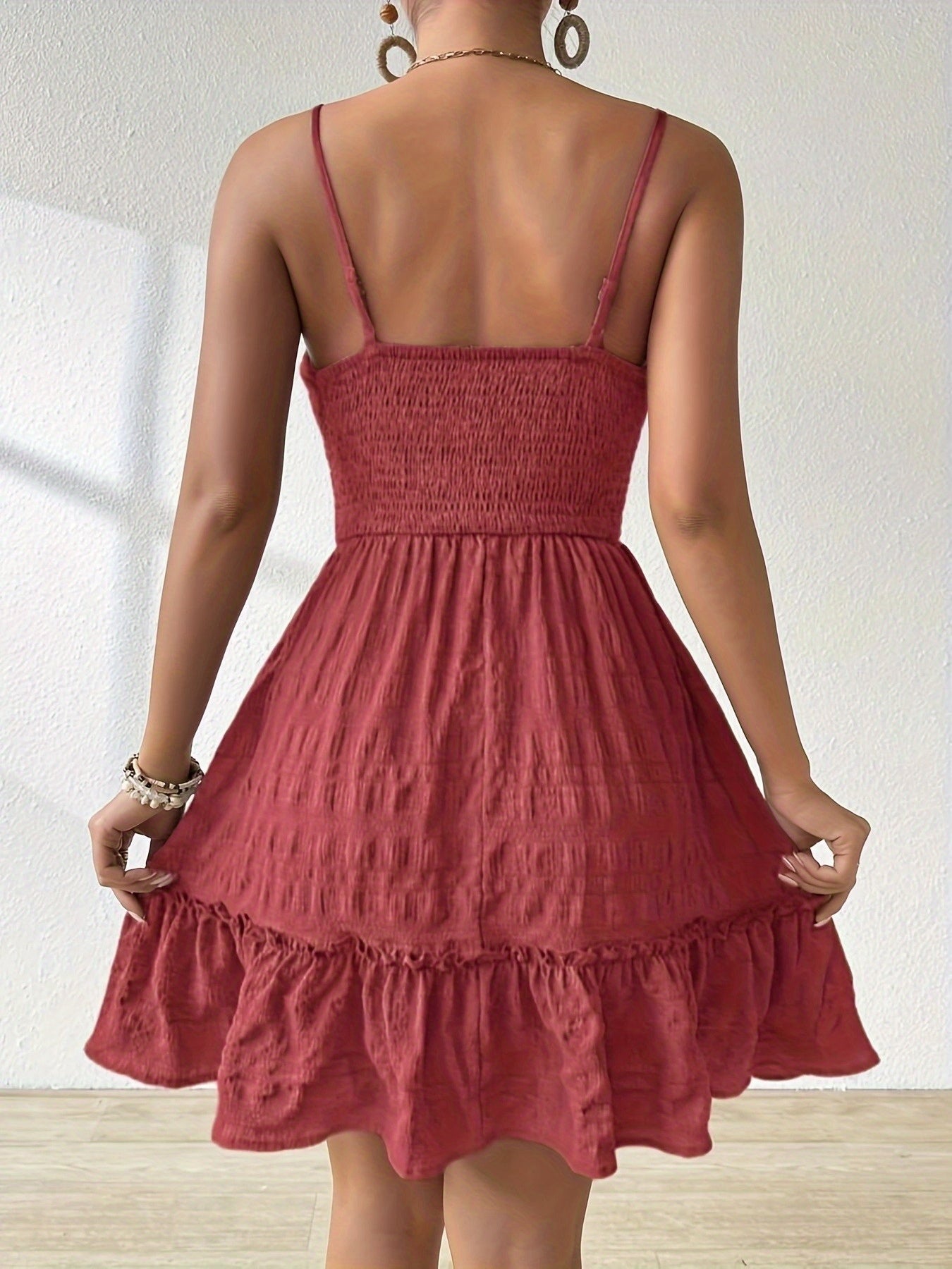 Livia – Rugloze Zomerjurk met Ruches