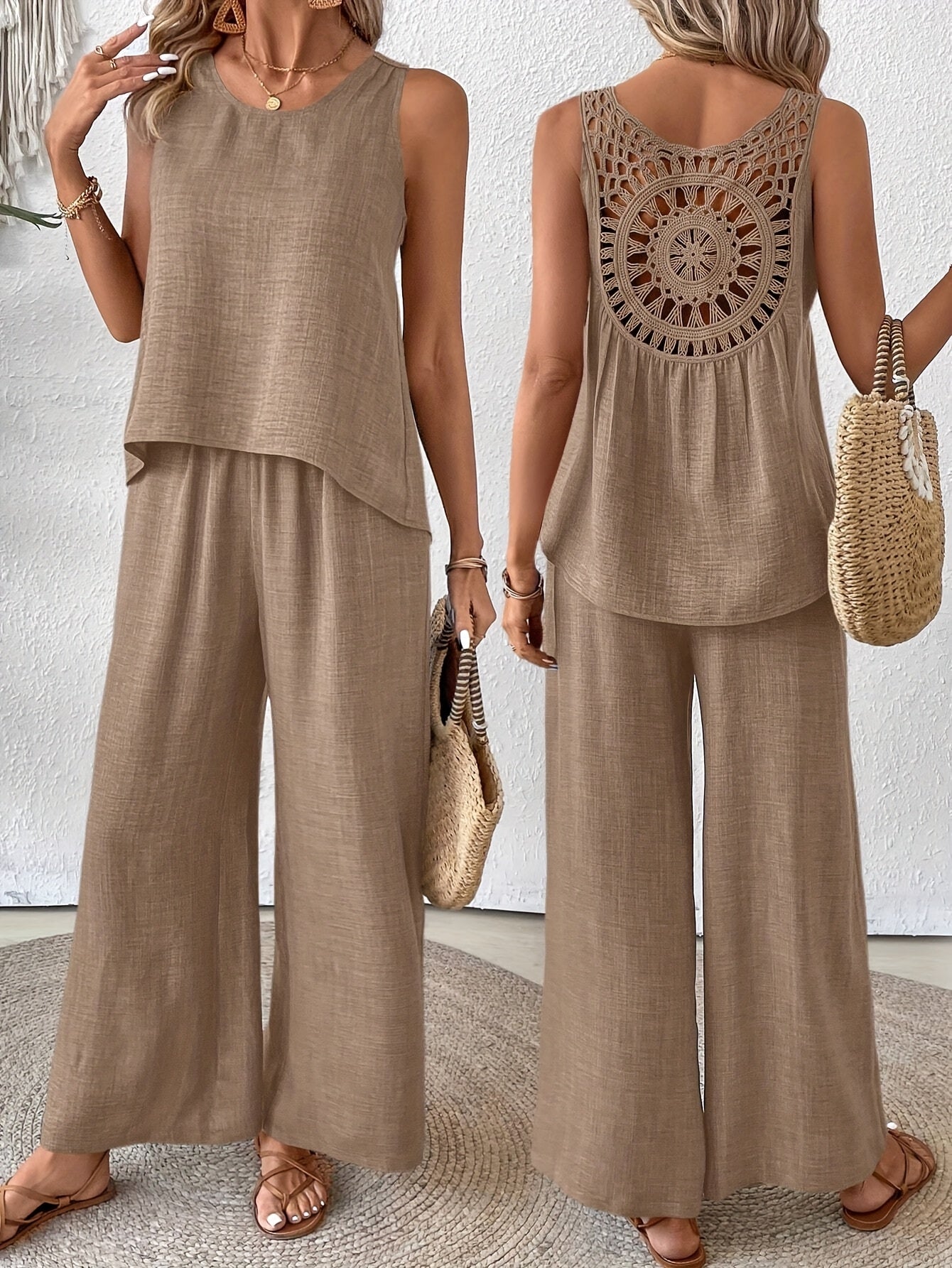 Noé – Zomerset: Rugloze Top + Wijde Broek