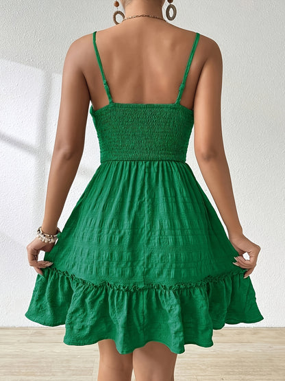 Livia – Rugloze Zomerjurk met Ruches