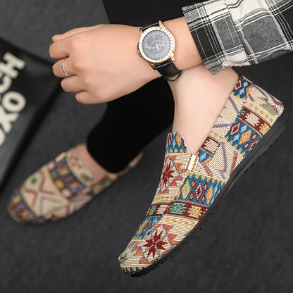 Patchwork Casual Loafers – Heren Loafers