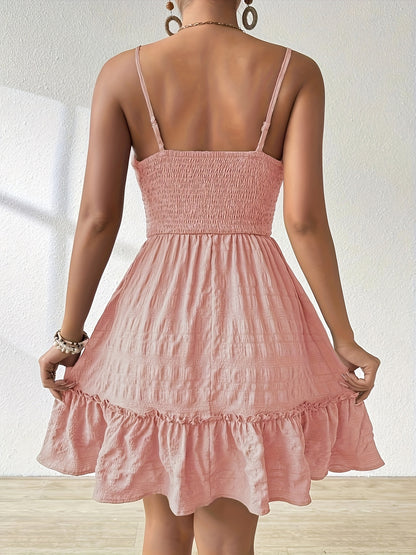 Livia – Rugloze Zomerjurk met Ruches