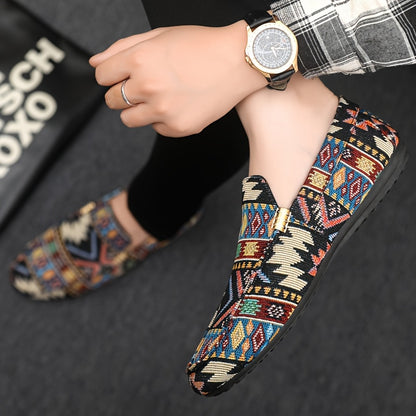 Patchwork Casual Loafers – Heren Loafers