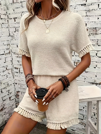 Jade – Zomerset met Franjes: Top + Shorts