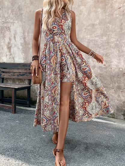 Lea – Zomerjumpsuit met Paisleyprint