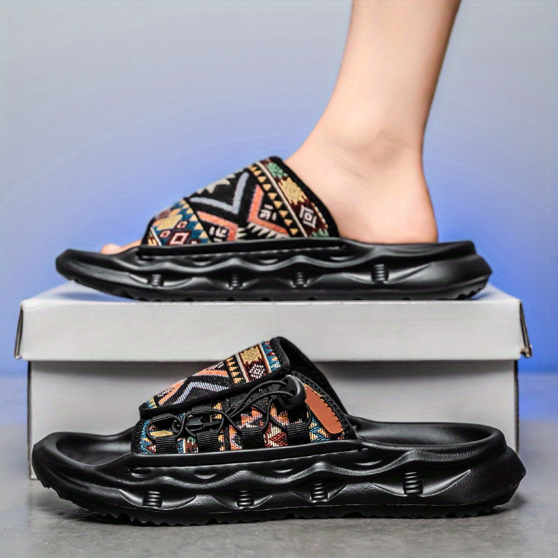 Patchwork Casual Slides – Heren Slippers