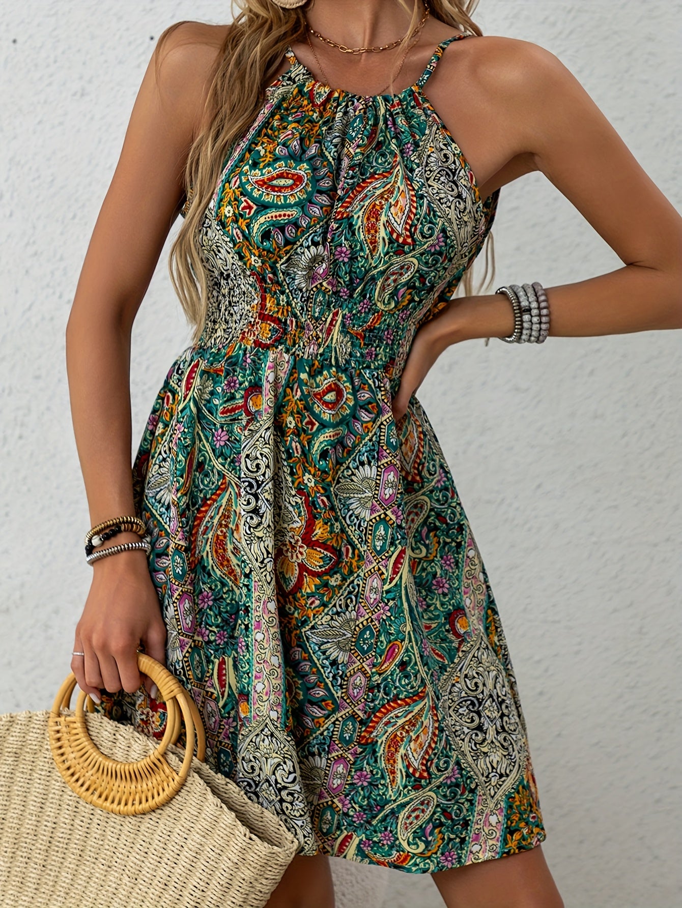 Noa – Zomerjurk met Paisley Print