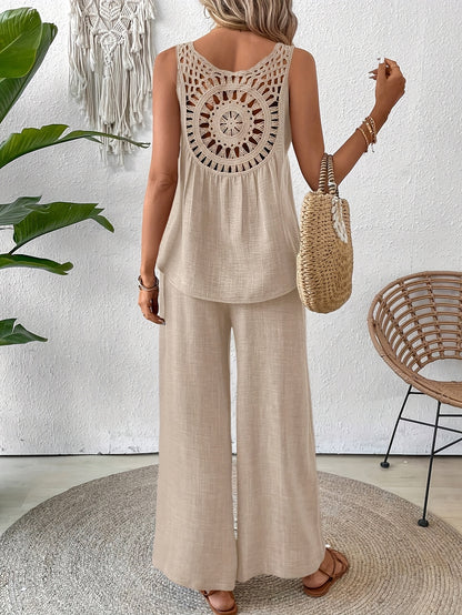 Noé – Zomerset: Rugloze Top + Wijde Broek