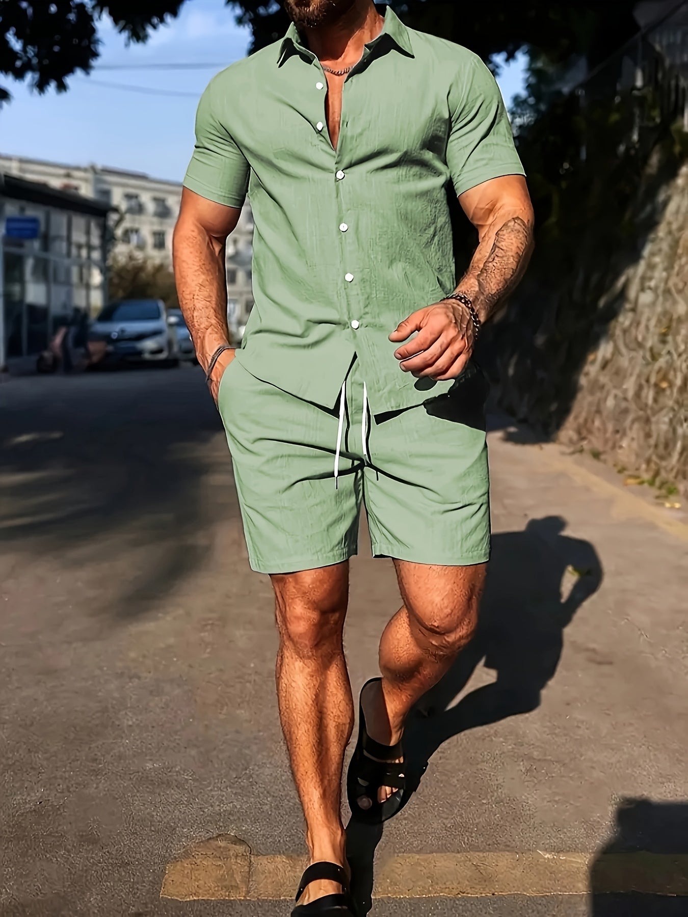 Trendy Chique Set – Blouse + Korte Broek