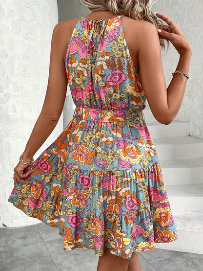 Elena – Zomerjurk met Bloemenprint